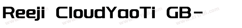 Reeji CloudYaoTi GB字体转换
